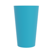 Gobelets personnalisés 25cl turquoise